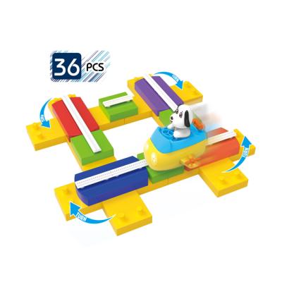 China Toy Wholesale intelligence trick slot blocks interlocking toy for assembling track builders diy toys HC539236 for sale