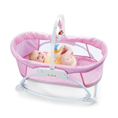 China Modern Foldable Sleep Cradle Crib Music Swing Music Vibration Bed Baby Electric Cradle HC522329 for sale