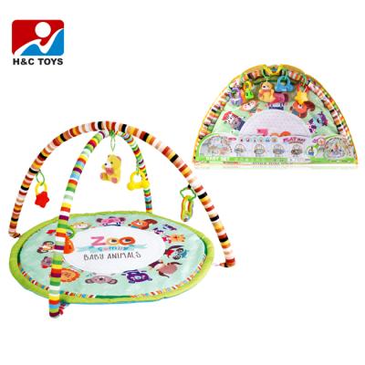 China Educational Toy Top Selling on Alibaba Lovely Round Carpet Baby Play Mat with Music HC375440 for sale