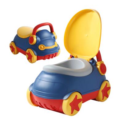 China Children Cartoon Car Shape Plastic Potty Seat Shaping Baby Plastic Toilet HC518672 for sale