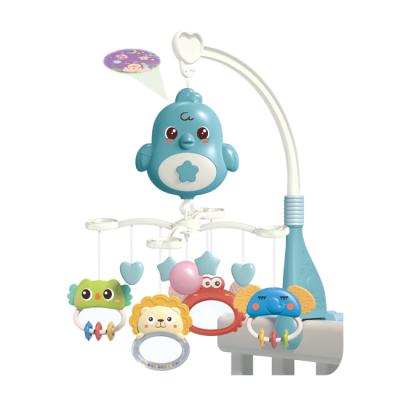 China Musical 360 Degree Rotate Hanging Electric Bed Bell Rattle Teether Musical Toy Mobile Cradle HC550105 for sale