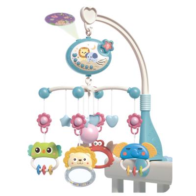 China Musical Appease Rotate Bed Bell Toy Crib Projection Remote Control Baby Hanging Mobile Music Box HC550101 for sale