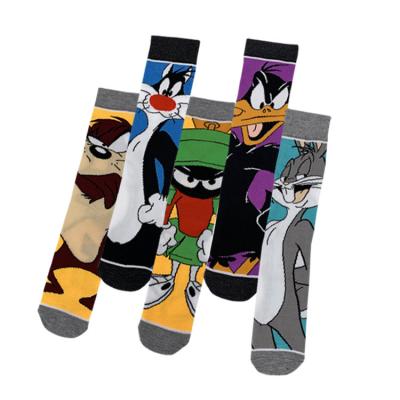 China 2022 New Breathable High Quality Cotton Famous Cartoon Socks Funny Animal Character Cartoons Crew Socks Children Kids Happy Socks for sale