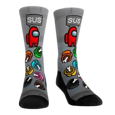 China 2022 Breathable Wholesale Custom Logo Sublimation Socks Happy Christmas Cotton Men Sports Socks for sale