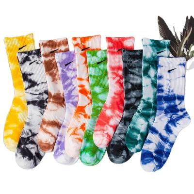 China 2022 High Quality NK Soccer Socks High Quality NK Soccer Socks High Quality NK Soccer Socks High Quality NK Brand Designer Sports Unisex Designer Tie Dye Cotton Famous Socks for sale