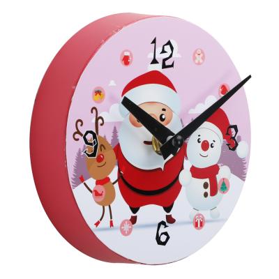 China 2021 New Design Cartoon Small Clock For Christmas Gifts for sale