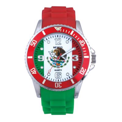 China New 2020 Promotional Waterproof Gift Watch World Cup Watches With Different Flag for sale