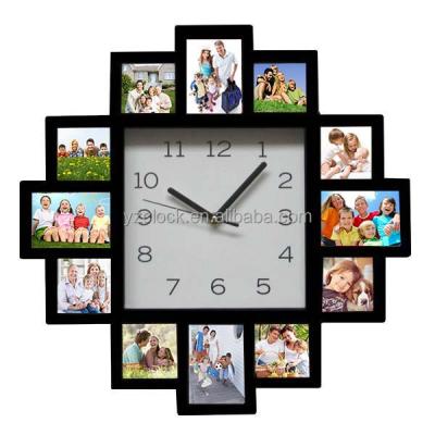 China Modern wall clock with 12 pcs of frame for sale