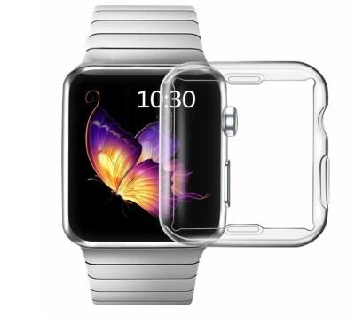 China TPU Plastic Soft Transparent Case For Apple Watch 38mm 42mm 40mm 44mm 41mm Clear 45mm Protective Case For iWatch Series 6 5 4 3 2 1 for sale