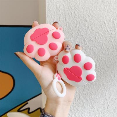 China For Cute Wireless Earphone Cat Paw Case For Apple Airpods Pro Earphone Silicone Earphone Cases For Airpods 2 Cover Device for sale