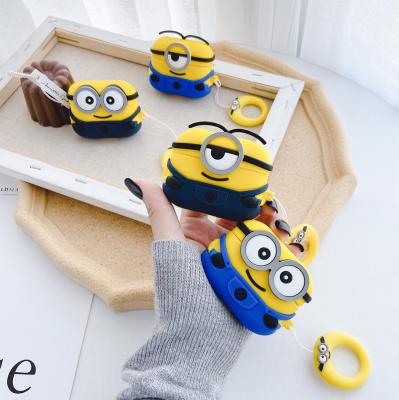 China For Earphone Cartoon Silicone Minions Earphone Case For AirPods Case Protective Cover Cute Case For AirPods Accessories for sale