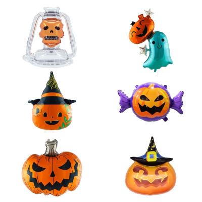 China Popular AIMI Party Balloons Pumpkin Head Reaper Fake Skull Vampire Girl Ghost Halloween Party Decorations Toy Foil Balloons for sale