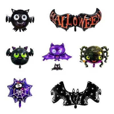 China AIMI Party Balloons Black Vampire Popular Spider Pumpkin Bat Skull Vampire Girl Ghost Halloween Party Decorations Toy Foil Balloon for sale