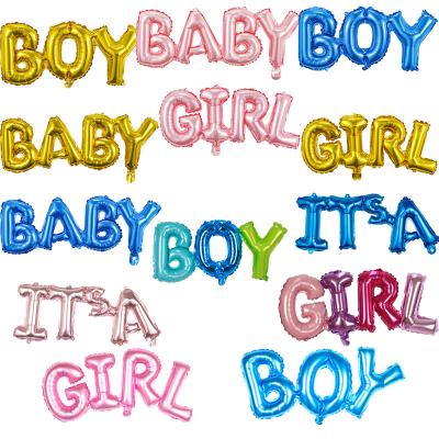 China Popular kind of AIMI Party Balloons Boy Girl Baby Alphabet Letter Balloons Baby Shower Reveal Birthday Party Decorations Foil Balloons for sale