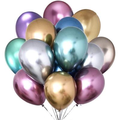 China Popular AIMI Party Balloon 10 Inch 1.8g Latex Balloon Chrome Metallic Balloon For Wedding Birthday Valentines Day Party Decoration for sale