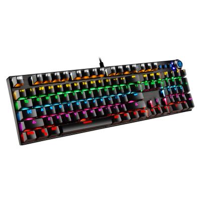 China 104 Keys Mechanical Computer RGB Waterproof Gaming Keyboard Dedicated Mechanical Keyboard and Mouse Wired Set for sale