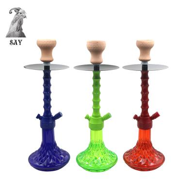 China 2021 new style medium hookah set high quality acrylic hookah portable hookah for sale