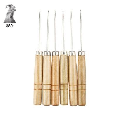 China Hookah Shisha Handle Aluminum Punch Tool Chicha Narguile Wood Single Needle for sale