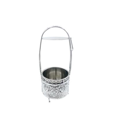 China Wholesale Hookah Accessories Small Silver Hollow Charcoal Basket CH1682 for sale