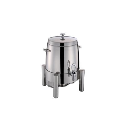 China Stainless Steel Highly Polished Polycarbonate Chamber Ideal For Buffet Serve Triple 3 LTR / 3.18 U.S.Qt Juice Dispenser for sale