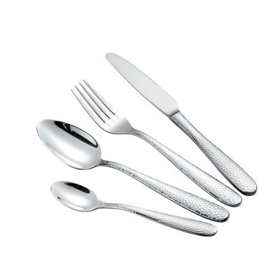 China Sustainable Bulk Gold Stainless Steel Gold Flatware Kids Gold Stainless Flatware Set for sale