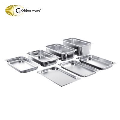 China 2018 Golden Items New Hot Stainless Steel Hotel Steamer Table GN Hot Useful Pan 53X32.5X4CM for sale