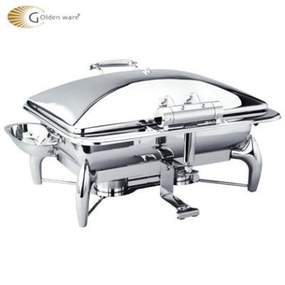 China Stainless Steel Cover 9L Buffet Chafing Dish Food Warmer for sale