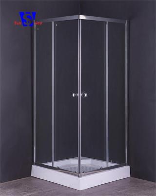 China Cheap Modern Pentagonal Shower Enclosures 90x90x195cm, Gray Glass Shower Enclosure, Shower Enclosure from China for sale