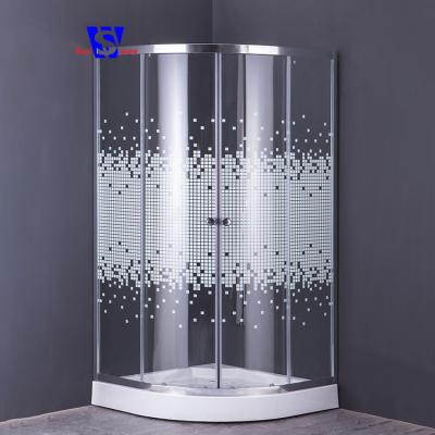 China Russia modern high quality glass shower enclosure 70x70cm, 2 sided shower enclosure, free standing shower enclosure for sale