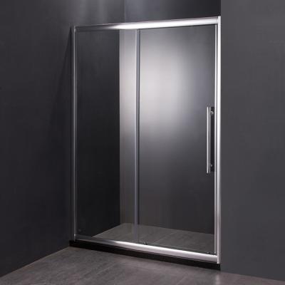 China Easy Straight Clear Frameless Glass Shower Door, Bathroom Shower Glass Door, Aluminum Sliding Shower Door for sale