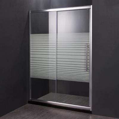 China Modern push open sliding tempered glass shower door, frameless glass shower door, tempered glass shower door for sale