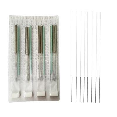 China QUAN IL Body With Factory Price Disposable Sterile Acupuncture Needles Individual/Without Tube 1000pcs/Box Steel Handle Without Loop for sale