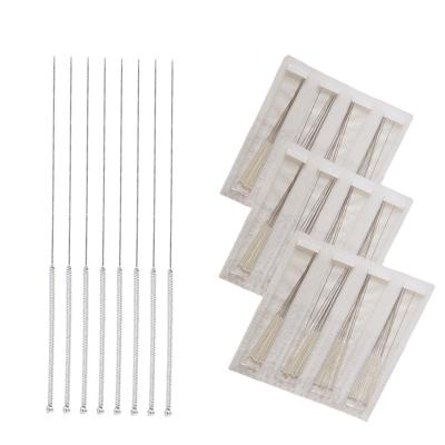 China Body QUAN IL With Factory Price Disposable Sterile Acupuncture Needles Individual/Without Tube 1000 Pcs/Box Silver Handle for sale