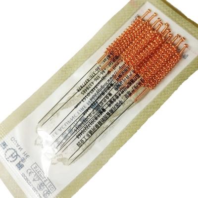 China Body QUAN IL Anti Allergy 100pcs/box Disposable Acupuncture Hand Held Sterile Spiral Manual Needle Coil Copper Handle for sale