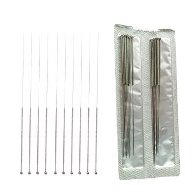 China Medical Acupuncture Needles QUANHE Body Aluminum Foil DisposableSterile Dry Needle WithoutGuide Tube200PC/Box Steel Handle With Loop for sale