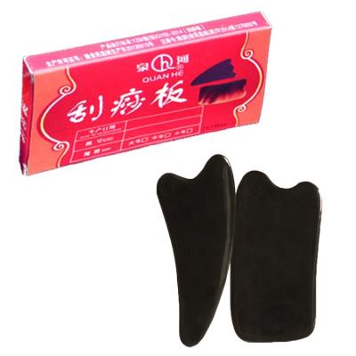 China Body and Face QUAN IL Natural Gua Sha Shape Horn Massager Full Body Scratching Board Scratching Board for sale