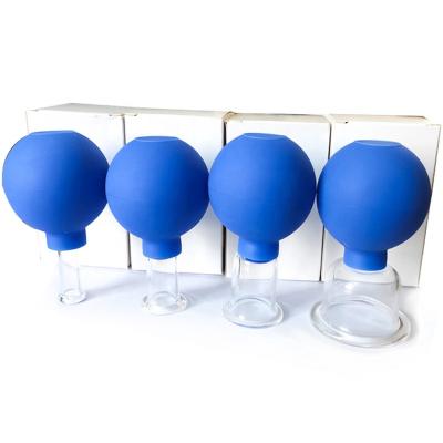 China Cupping Massager Cupping Cupping Body Beauty Health Care Silicone Glass Equipment Vacuum Suction Body Cups Facial Massager Therapy Cup for sale