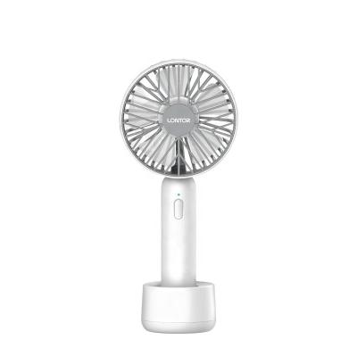 China LONTOR Mini Handle Tabletop Portable Rechargeable Electric Fan Desk Fan CTL- MF010-3 for sale