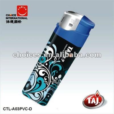 China AS Material Canton Fair Hot Sale TAJ Lighters Accessory Custom Printed Disposable Lighters Wholesale for sale