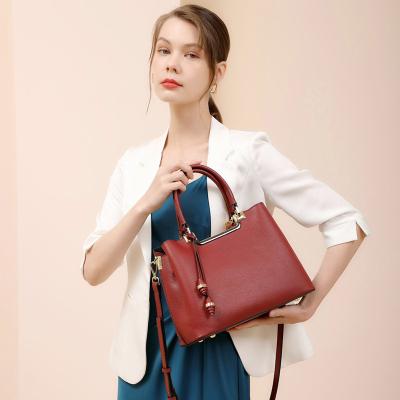 China Custom Logo Genuine Leather Hand Bags Bolsa Handbag High Quality Handbag For Women Ladies Luxury Wholesale Bags for sale