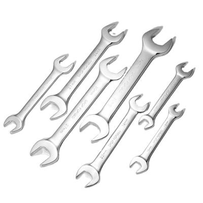 China Hot Selling Double Motor Electrophoresis Spanner Open Ended Spanner Chrome Vanadium Steel Combination Wrench Set for sale