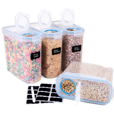 China Wholesale Airtight Storage Containers Food Storage Containers Kitchen Storage Keeper Chart Labels And Pen for sale