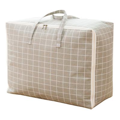 China Behind Doors/On Walls Lattice Storage Bag Fabric With Reinforced Zippers And Handles Moving Tote Smell Free Under Bed Organizer For Clothes Covers for sale