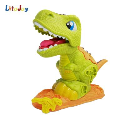 China Pretend Play Dough Dinosaur Toy Set For Children To Play For Christmas Gift Toys for sale