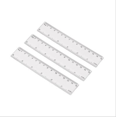 China Measuring 15 cm ruler plastic stationary for school stuents measuring for sale