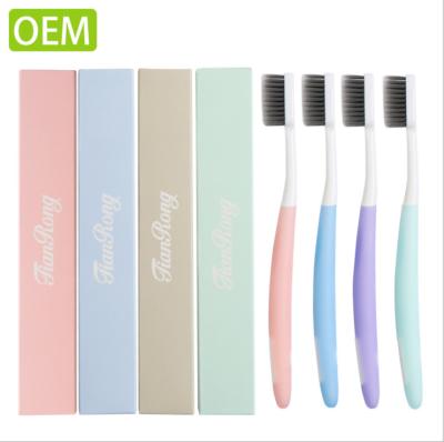 China Disposable toothbrush with cap for single pack in low cheap price for hotel personal promotion for sale