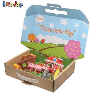 China 24 Colors Magic Light Clays For Kid Making A Story Three Little Pigs MLC - S001 for sale