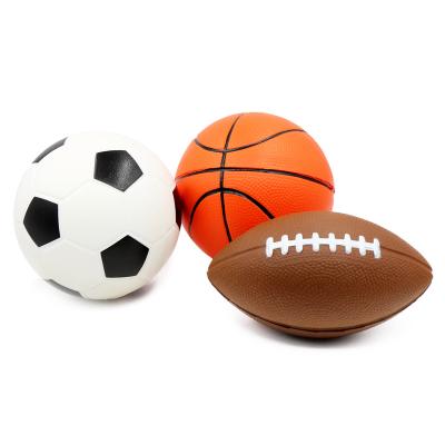 China Slow Rising Simulate Football Soft And Safe PU Foam Toys for sale