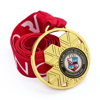 China China factory custom gold silver judo medal with ribbons karate sports medal for sale