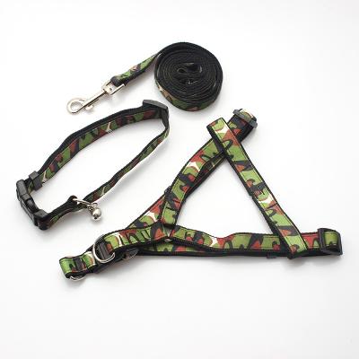 China Wholesale Fashion Durable Custom Logo Pet Product Dog Harness Collar Set DETACHED for sale